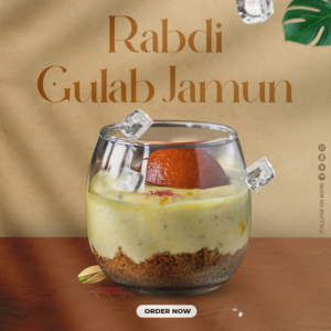 Rabdi with Gulab Jamun